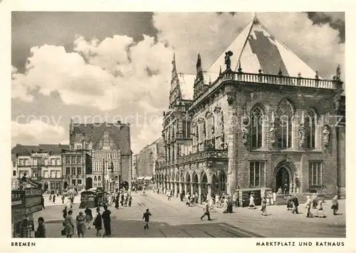 AK / Ansichtskarte Bremen Marktplatz Rathaus  Kat. Bremen