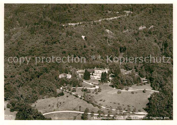 Badenweiler Schloss Hausbaden Kat Badenweiler Nr St61306