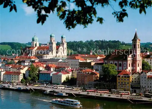 AK / Ansichtskarte Passau Donau Dom St. Stephan Barockkirche St. Paul  Kat. Passau