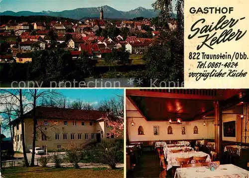 AK / Ansichtskarte Traunstein Oberbayern Gasthof Sailer Keller  Kat. Traunstein