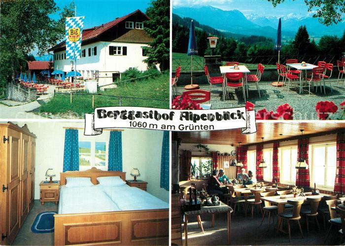 Burgberg Allgaeu Berggasthof Alpenblick Am Gruenten Ortsansicht