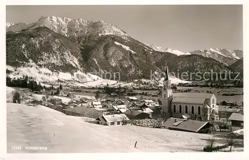 AK / Ansichtskarte Hindelang Winterlandschaft Iseler Allgaeuer Alpen Kat. Bad Hindelang