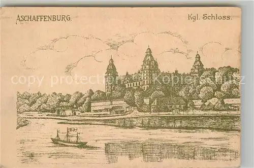 AK / Ansichtskarte Aschaffenburg Main Koenigliches Schloss Kat. Aschaffenburg