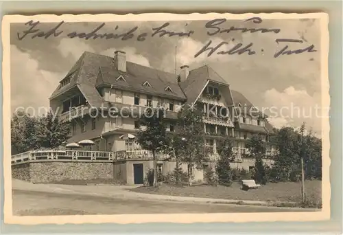 AK / Ansichtskarte Hinterzarten Hotel Weisses Roessle Kat. Hinterzarten