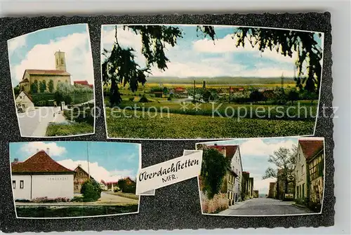 AK / Ansichtskarte Oberdachstetten Kirche Panorama Sparkasse Kat. Oberdachstetten