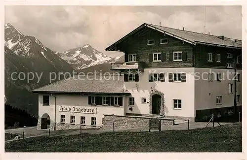 AK / Ansichtskarte Oberjoch Haus Ingeburg A. H. Pass Oberallgaeu Kat. Bad Hindelang