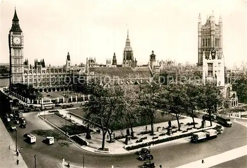 AK / Ansichtskarte London Parliament Square Houses of Parliament Victoria Tower Clock Tower Kat. City of London