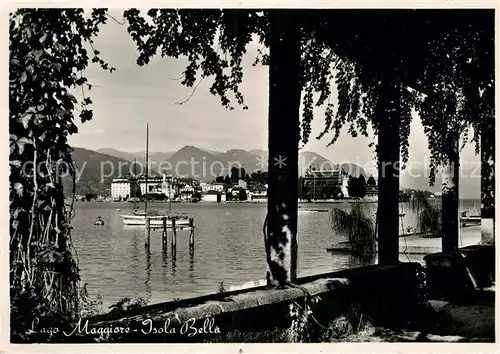 AK / Ansichtskarte Isola Bella Uferpartie am See Kat. Lago Maggiore