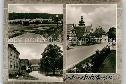 AK / Ansichtskarte Aub Grabfeld Kirche Teilansicht  Kat. Bad Koenigshofen i. Grabf.