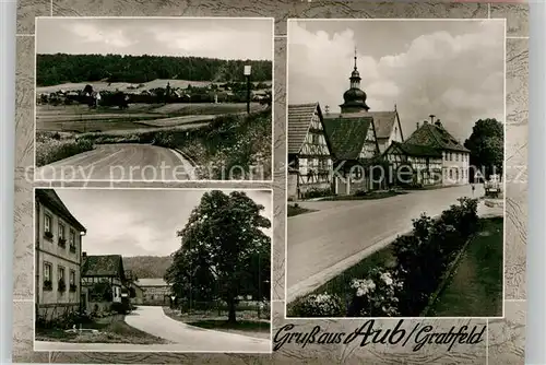 AK / Ansichtskarte Aub Grabfeld Kirche Teilansicht  Kat. Bad Koenigshofen i. Grabf.