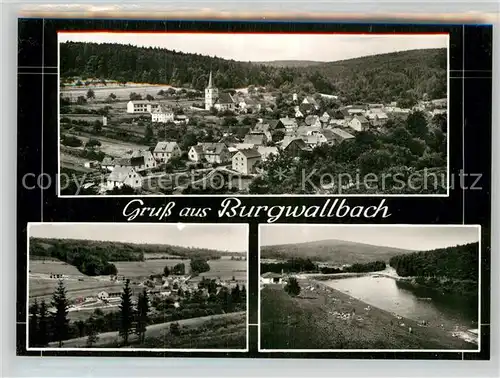 AK / Ansichtskarte Burgwallbach Teilansicht Badestelle Kat. Schoenau a.d.Brend