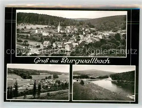 AK / Ansichtskarte Burgwallbach Gesamtansicht Badestelle  Kat. Schoenau a.d.Brend