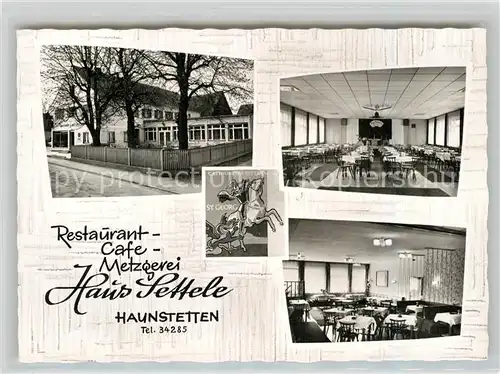 AK / Ansichtskarte Haunstetten Augsburg Restaurant Haus Settele Kat. Augsburg