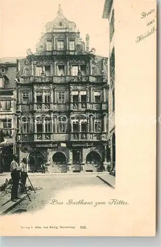 AK / Ansichtskarte Heidelberg Neckar Gasthaus zum Ritter Kat. Heidelberg