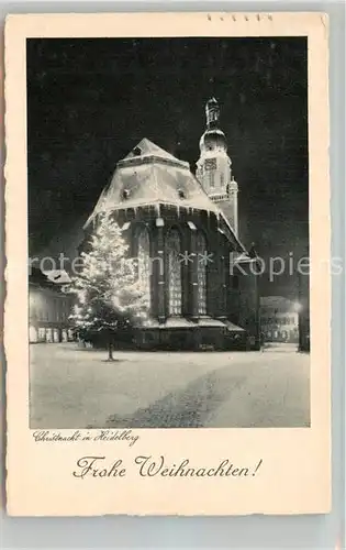 AK / Ansichtskarte Heidelberg Neckar Kirche zur Weihnachtszeit Kat. Heidelberg