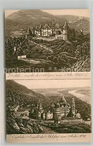 AK / Ansichtskarte Heidelberg Neckar Alt Heidelberg mit Schloss Kat. Heidelberg