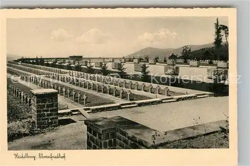 AK / Ansichtskarte Heidelberg Neckar Ehrenfriedhof Kat. Heidelberg