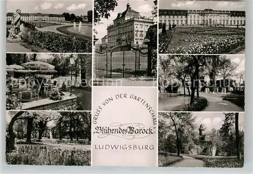AK / Ansichtskarte Ludwigsburg Wuerttemberg Gartenschau Bluehendes Barock Schloss