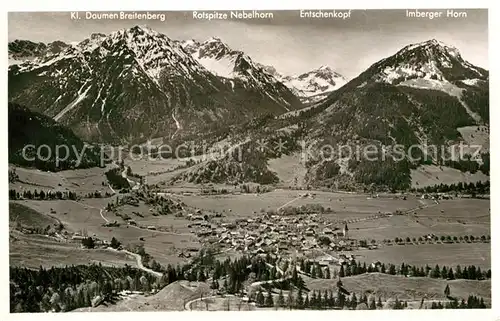 AK / Ansichtskarte Bad Oberdorf Blick Jochstra?e Kanzel Kat. Bad Hindelang