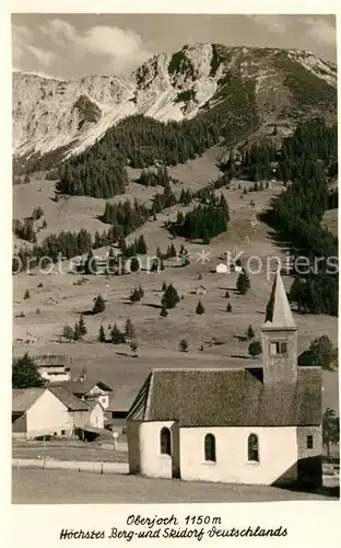 AK / Ansichtskarte Oberjoch Kirche  Kat. Bad Hindelang