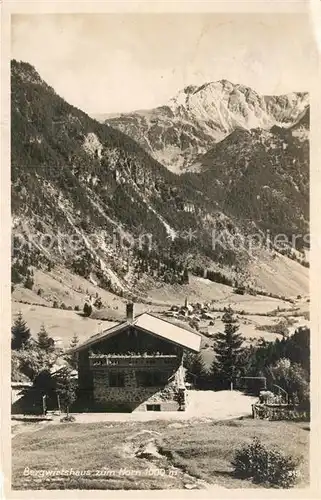 AK / Ansichtskarte Bad Oberdorf Bergwirtshaus zum Horn Kat. Bad Hindelang