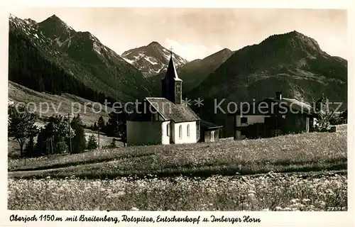 AK / Ansichtskarte Oberjoch Breitenberg Rotspitze Entschenkopf Imberger Horn Kat. Bad Hindelang