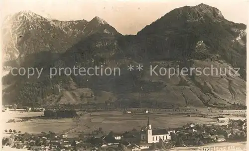 AK / Ansichtskarte Hindelang Panorama Kirche Kat. Bad Hindelang