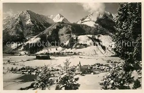 AK / Ansichtskarte Hindelang Breitenberg Rotspitze Imbergerhorn Winter Kat. Bad Hindelang