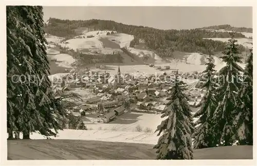 AK / Ansichtskarte Oberstaufen Kopf Wintersportplatz Kat. Oberstaufen