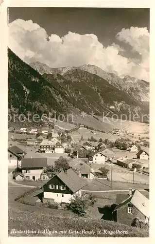 AK / Ansichtskarte Hinterstein Bad Hindelang Geishorn Rauhhorn Kuglhorn