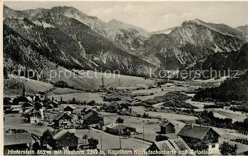 AK / Ansichtskarte Hinterstein Bad Hindelang Rauhorn Kugelhorn 