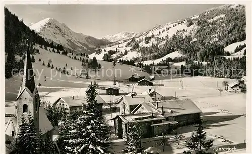 AK / Ansichtskarte Unterjoch Gasthaus Pension Krone Winter Kat. Bad Hindelang