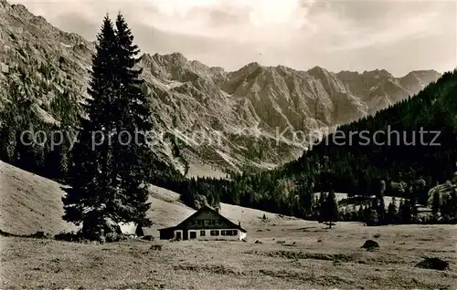 AK / Ansichtskarte Bad Oberdorf Stellenalpe Retterschwangtal Nebelhornkette Kat. Bad Hindelang