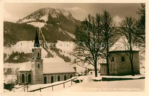 AK / Ansichtskarte Hindelang Imberger Horn Winterlandschaft Kat. Bad Hindelang