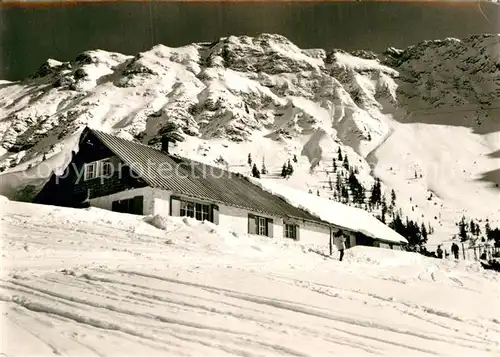 AK / Ansichtskarte Oberjoch Skih?tte Wiedhag Winter Kat. Bad Hindelang