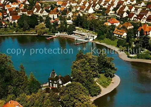 AK / Ansichtskarte Herzberg Harz Fliegeraufnahme Jues See Kat. Herzberg am Harz