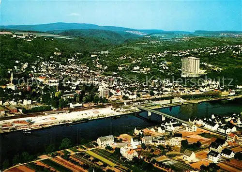 AK / Ansichtskarte Vallendar Fliegeraufnahme Rheinpartie Kat. Vallendar