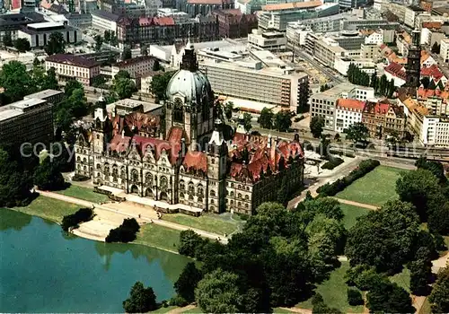 AK / Ansichtskarte Hannover Fliegeraufnahme Rathaus Kat. Hannover