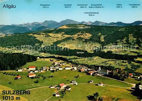 AK / Ansichtskarte Sulzberg Allgaeu Fliegeraufnahme Kat. Sulzberg