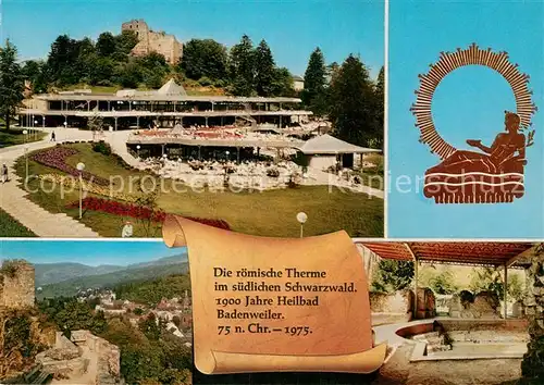 AK / Ansichtskarte Badenweiler Thermalbad Kurhaus Burgruine Kat. Badenweiler