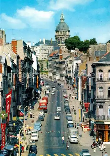 AK / Ansichtskarte Boulogne sur Mer La Grande Rue et la basilique de dediee a Notre Dame Kat. Boulogne sur Mer