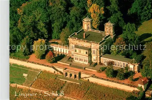 AK / Ansichtskarte Dresden Lingner Schloss Fliegeraufnahme Kat. Dresden Elbe