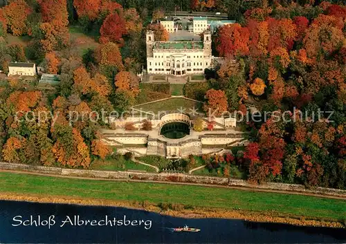 AK / Ansichtskarte Dresden Schloss Albrechtsburg Fliegeraufnahme Kat. Dresden Elbe