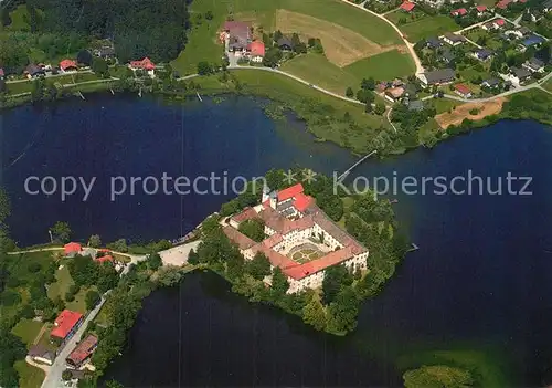 AK / Ansichtskarte Chiemgau Kloster Seeon Fliegeraufnahme Kat. Chiemsee