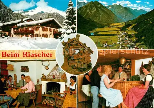 AK / Ansichtskarte Elbigenalp Beim Riascher Gaststube Bar Panorama Kat. Elbigenalp Lechtal Tirol