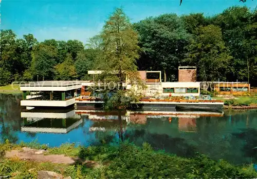 AK / Ansichtskarte Bremen Buergerpark Kaffeehaus am Emmassee Kat. Bremen