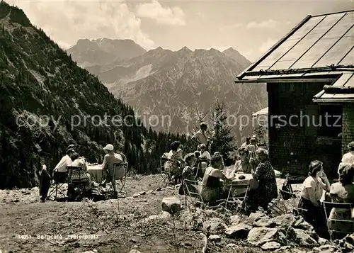 AK / Ansichtskarte Oberjoch Bergcafe Iselerplatz Daumen Breitenberg Rotspitze Kat. Bad Hindelang