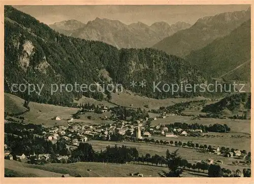 AK / Ansichtskarte Bad Oberdorf Panorama Hintersteiner Tal Kat. Bad Hindelang