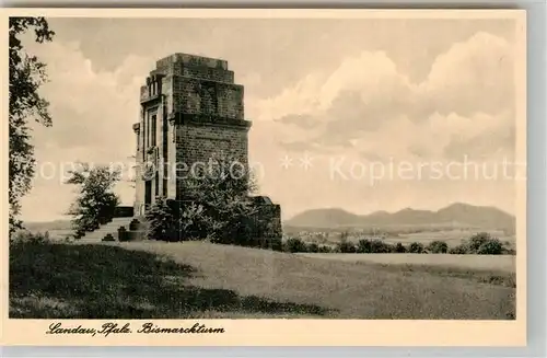 AK / Ansichtskarte Landau Pfalz Bismarckturm Kat. Landau in der Pfalz