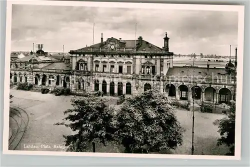 AK / Ansichtskarte Landau Pfalz Bahnhof Kat. Landau in der Pfalz